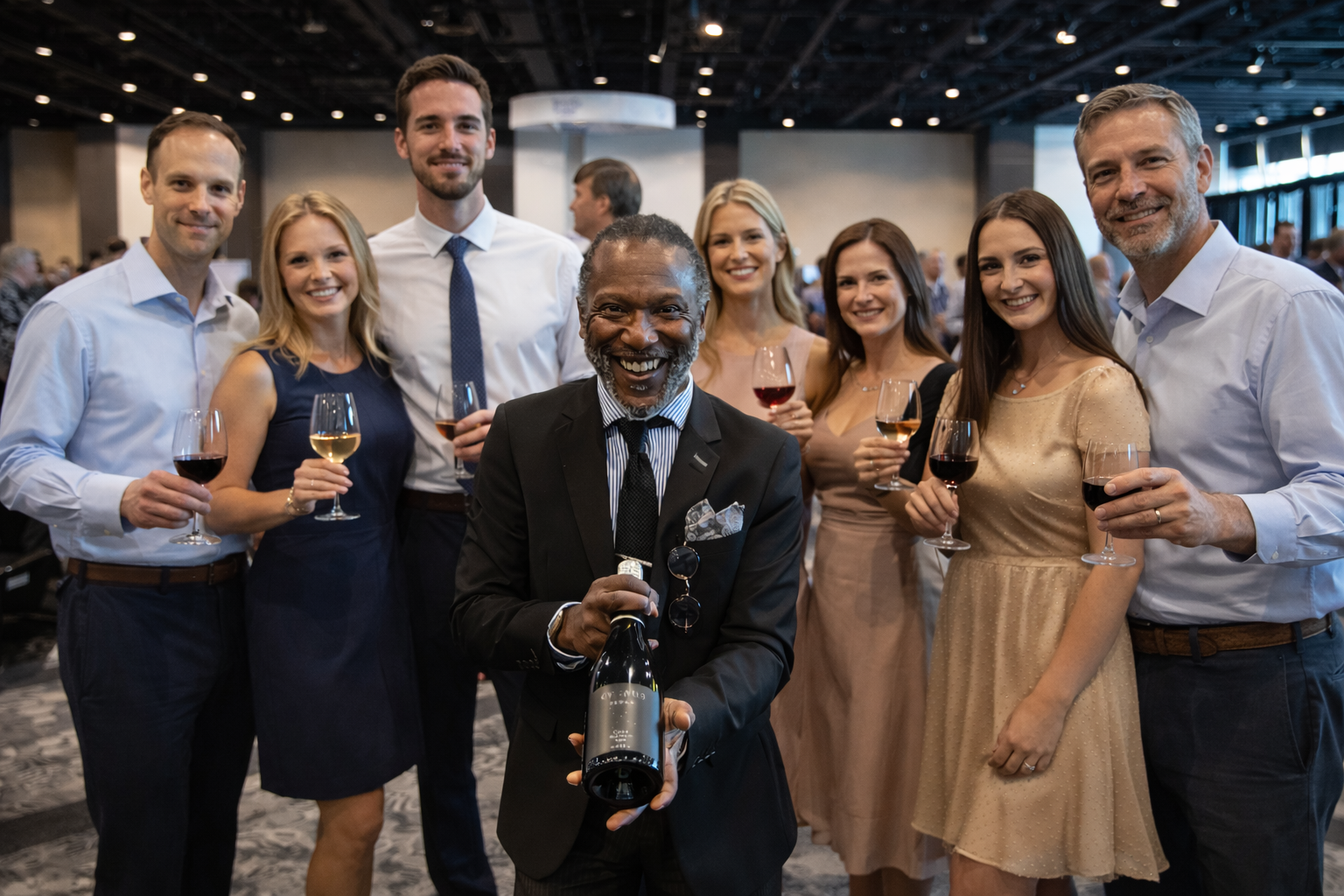 Wine festival guests enjoying a tasting experience in Halifax